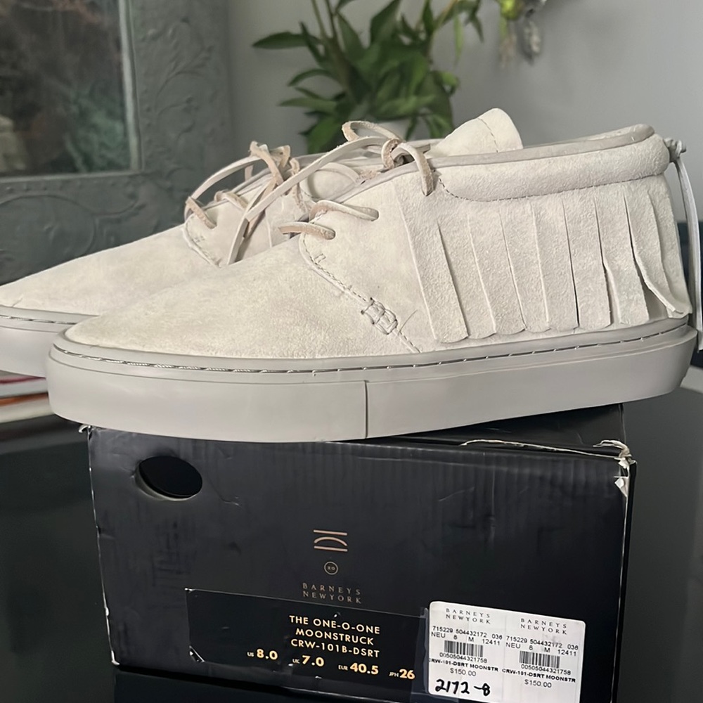 Brand New tan boots with fringe size 40 Barney’s NY